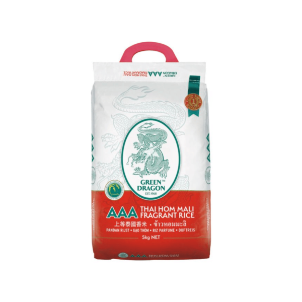 Green Dragon AAA Thai Hom Mali Fragrant Rice 5kg