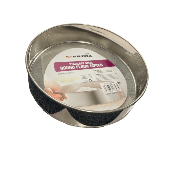 Prima S/Steel Round Flour Sifter 8 inches