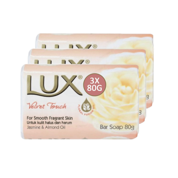 Lux Soap Bar Velvet Touch 80g X 3