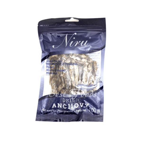 Niru Dried Anchovy Head On 100g